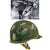 Original U.S. WWII OSS Camouflage 1944 M1 McCord Swivel Bale Front Seam Helmet with Firestone Liner Original Items