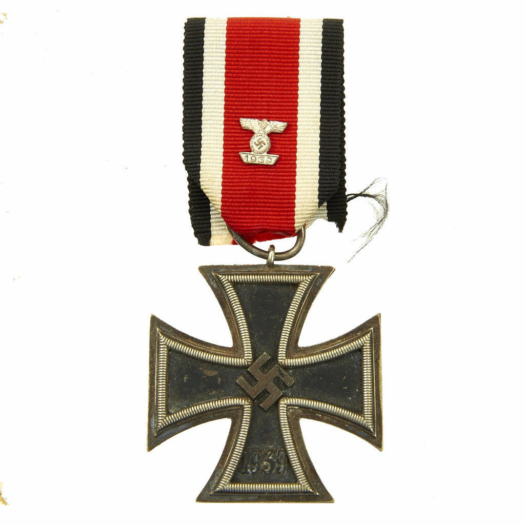 Original German WWII Iron Cross 2nd Class 1939 by Klein & Quenzer A.G. with Ribbon & Mini-Clasp - EKII Original Items