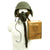 Original U.S. WWII USAAF Bomber Crew M3 Steel FLAK Helmet with A-14 Oxygen Mask and Inner Flight Helmet Original Items