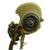 Original U.S. WWII USAAF Bomber Crew M3 Steel FLAK Helmet with A-14 Oxygen Mask and Inner Flight Helmet Original Items