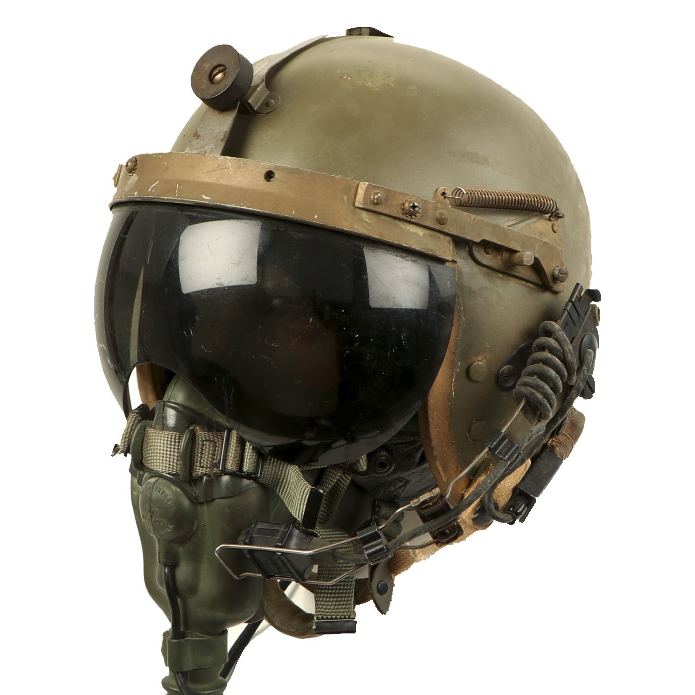 Original Cold War U.S. Air Force Gentex P-4A Flying Helmet with Type A – International Military Antiques Original Cold War U.S. Air Force Gentex P-4A Flying Helmet with Type A – International Military Antiques