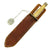 Original WWII Named U.S. Navy Theater Made Fighting Knife with Scabbard and Dog Tag Original Items