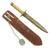 Original WWII Named U.S. Navy Theater Made Fighting Knife with Scabbard and Dog Tag Original Items