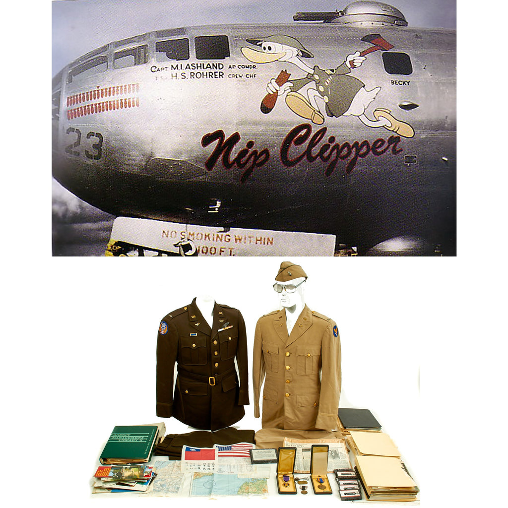 Original U.S. WWII Japanese Hiroshima POW Named Grouping B-29 Nip Clipper Original Items