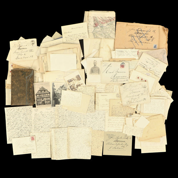 Original Imperial German WWI POW Feldpost, Map, Document and Photo Col ...