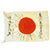 Original Japanese WWII Hand Painted Good Luck Flag with Temple Stamps - 29" x 43" Original Items