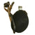 Original German WWII SS Marked Aluminum M31 Canteen Rig with Black Felt Cover & Strap Original Items