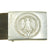 Original German WWII USGI Captured Hitler Youth Knife Belt with Aluminum Buckle by Overhoff & Cie - RZM M4/27 Original Items