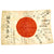 Original Japanese WWII Hand Painted Silk Good Luck Flag Captured & Signed at Ipo Dam in Luzon June 6 '45 Original Items