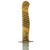 Original German WWI Trench Fighting Knife by ERN with Ribbed Grips and Replica Scabbard Original Items