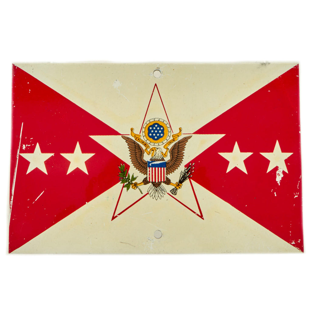 Original U.S. Vietnam War Era 1960’s United States Army Vice Chief of Staff Vehicle Identification Plate Original Items