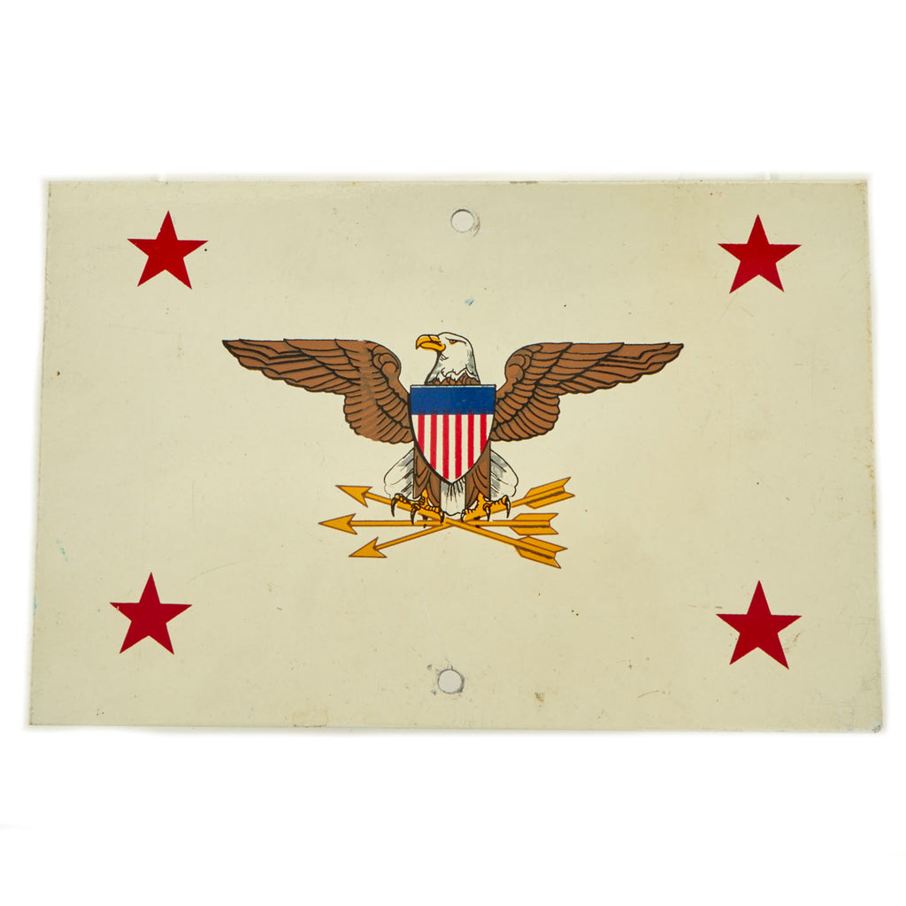 Original U.S. Vietnam War Era 1960’s United States Assistant Secretary of Defense Vehicle Identification Plate Original Items