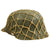 Original German WWII M42 Textured Camouflage Army Heer Helmet with Net & 56cm Liner - ET64 Original Items