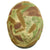 Original German WWII Named Custom Fabric Camouflage M35 Helmet with Liner and Chinstrap - Q64 Original Items