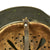 Original German WWII Named Custom Fabric Camouflage M35 Helmet with Liner and Chinstrap - Q64 Original Items