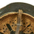 Original German WWII Named Custom Fabric Camouflage M35 Helmet with Liner and Chinstrap - Q64 Original Items