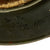 Original German WWII Named Custom Fabric Camouflage M35 Helmet with Liner and Chinstrap - Q64 Original Items