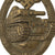 Original German WWII Bronze Grade Panzer Assault Tank Badge - Hollow Back Style Original Items