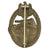 Original German WWII Bronze Grade Panzer Assault Tank Badge - Hollow Back Style Original Items