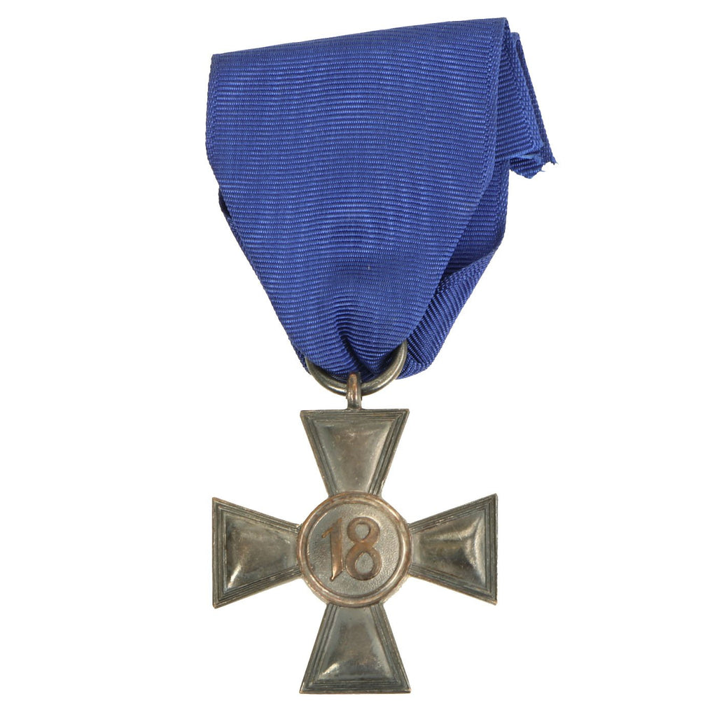 Original German WWII 2nd Class Wehrmacht Long Service Award Medal with Ribbon - 18 Years Original Items