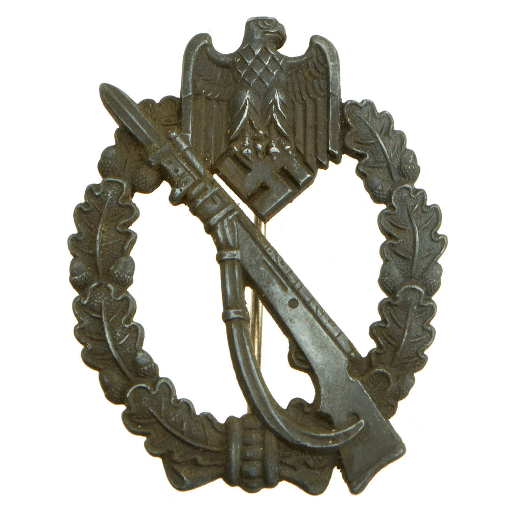 Original German WWII Silver Grade Infantry Assault Badge by FZS of Lüdenscheid Original Items