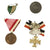 Original German WWII Large Uniform Insignia, Emblem, Award, & Tinnie Grouping - Approx. 49 Items Original Items
