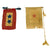 Original U.S. WWI Set of Two Handmade Blue Star Mother's Service Banner Flags - 2 Star & 1 Star Original Items