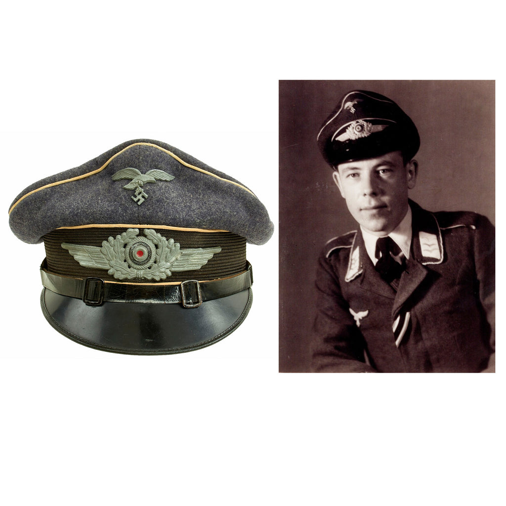 Original German WWII Luftwaffe Hermann Göring Divison Named NCO Visor Cap by J. Sperb Original Items