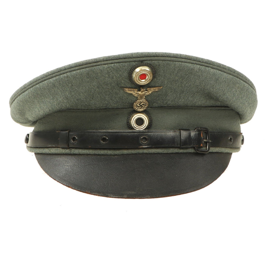 Original German Post-WWI Weimar Republic Era Freikorps Visor Cap with NSDAP Badge & Bring Back Info Original Items