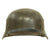 Original German WWII Battlefield Pickup M35 Single Decal SS Helmet with Liner - size 66 Shell Original Items