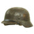 Original German WWII Battlefield Pickup M35 Single Decal SS Helmet with Liner - size 66 Shell Original Items
