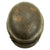 Original German WWII Battlefield Pickup M35 Single Decal SS Helmet with Liner - size 66 Shell Original Items