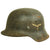 Original German WWII M42 Single Decal Luftwaffe Helmet Shell with Partial Liner - ET66 Original Items