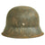 Original German WWII M42 Single Decal Luftwaffe Helmet Shell with Partial Liner - ET66 Original Items