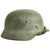 Original German WWII Heer Subtle Camouflage M40 Helmet with Liner & Chinstrap - Marked Q66 Original Items