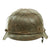 Original German WWII Army Heer M42 Single Decal Chicken Wire Steel Helmet - marked ET64 Original Items