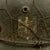 Original German WWII Army Heer M42 Single Decal Chicken Wire Steel Helmet - marked ET64 Original Items