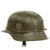 Original German WWII Army Heer M42 Single Decal Chicken Wire Steel Helmet - marked ET64 Original Items