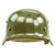 Original German WWII Army Heer M35 Single Decal Steel Helmet with Buffed Original Paint - SE62 Original Items