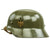 Original German WWII Army Heer M35 Single Decal Steel Helmet with Buffed Original Paint - SE62 Original Items