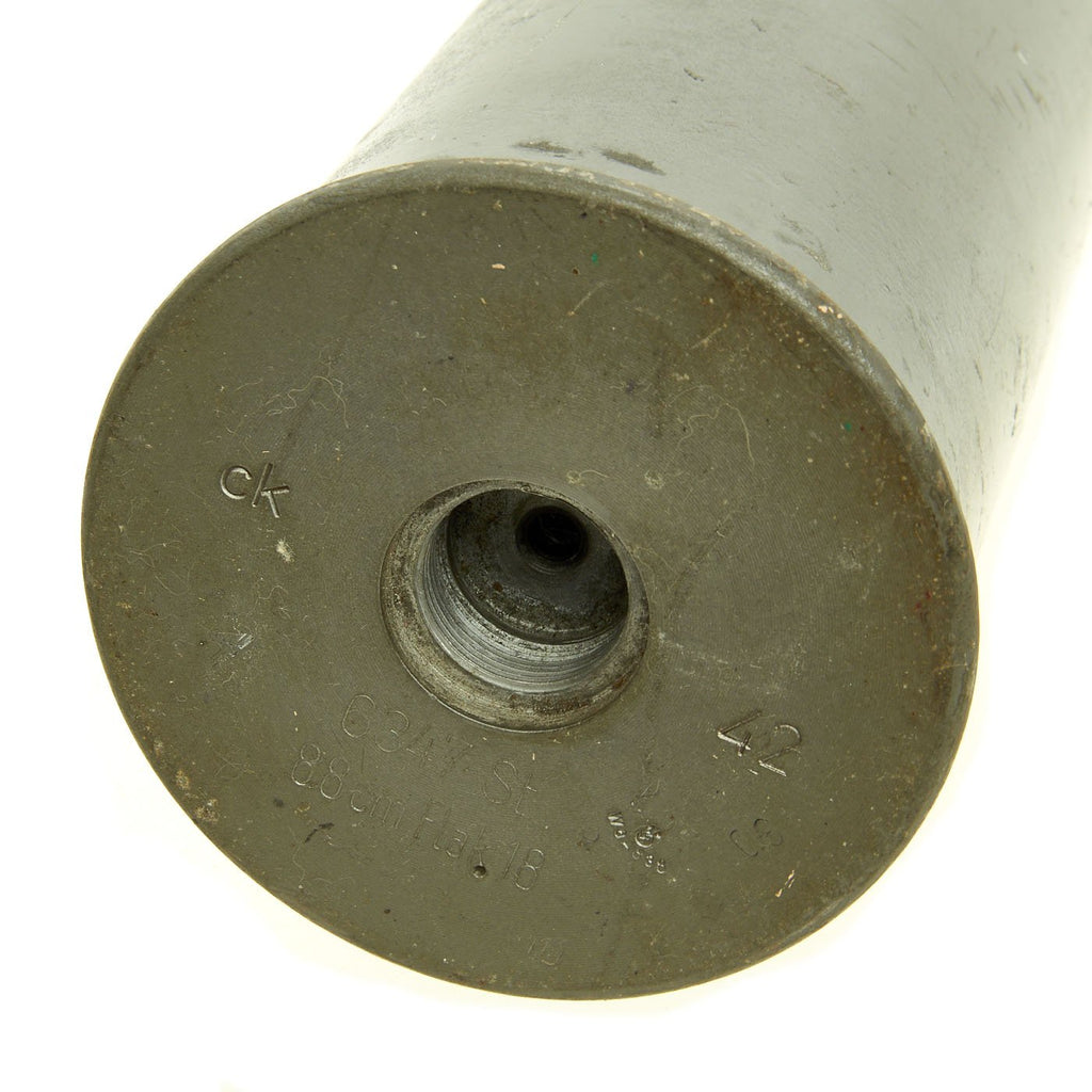 Original German WWII FlaK 88 High Explosive Inert Shell with Steel Cas ...