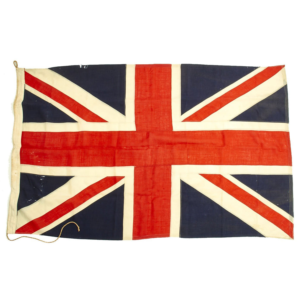 Original WWII British Union Jack Multi-Piece Wool Flag - 46" x 74" Original Items