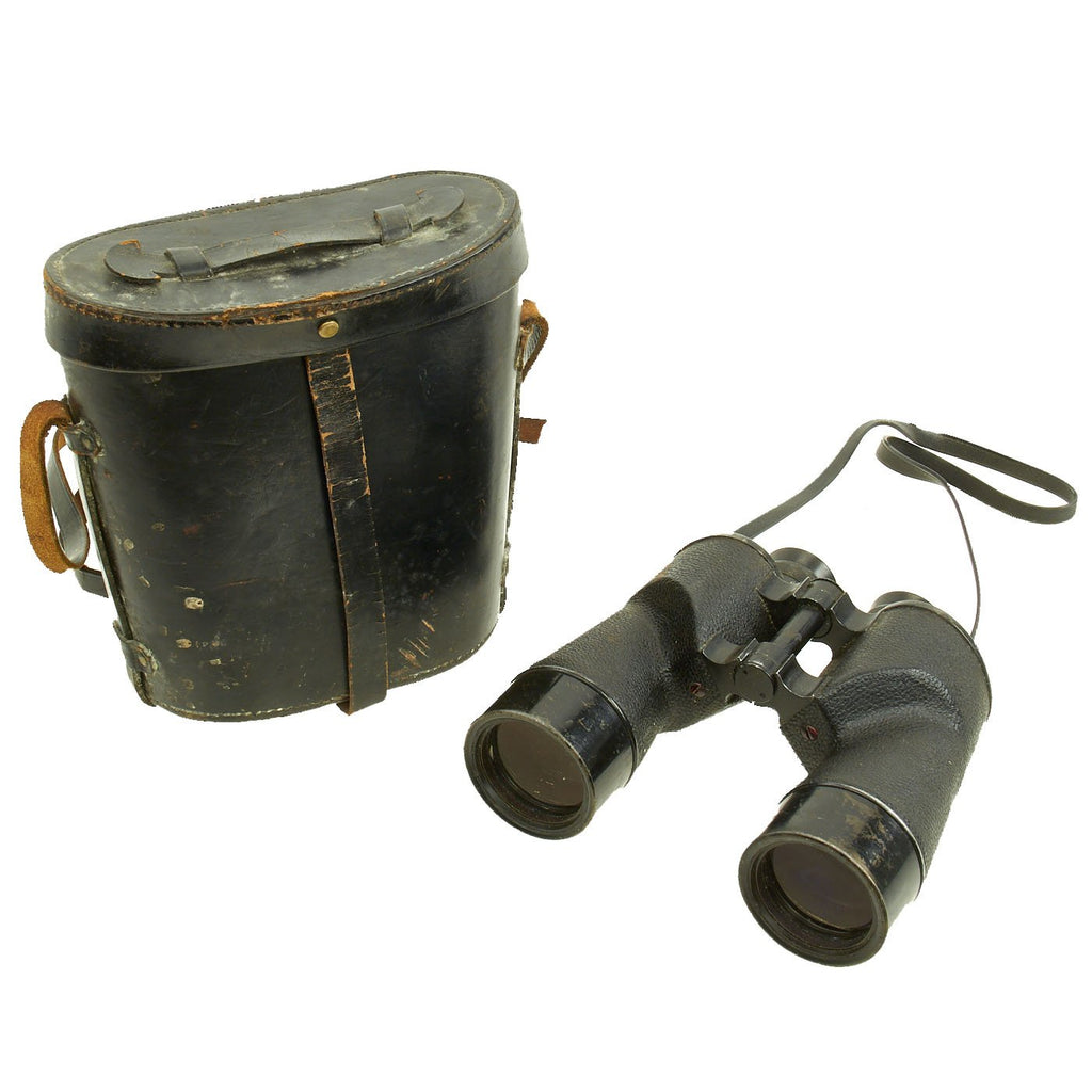 Original Canadian WWII REL 7 x 50 Binoculars with Case Dated 1945