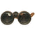 Original WWI U.S. Navy 3 Power Leather Covered Binoculars with Leather Case Original Items
