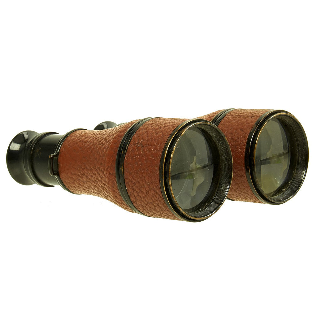 Original WWI U.S. Navy 3 Power Leather Covered Binoculars Original Items