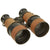 Original WWI U.S. Navy 3 Power Leather Covered Binoculars by Bausch & Lomb with Leather Case Original Items