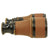 Original WWI U.S. Navy 3 Power Leather Covered Binoculars by Bausch & Lomb with Leather Case Original Items