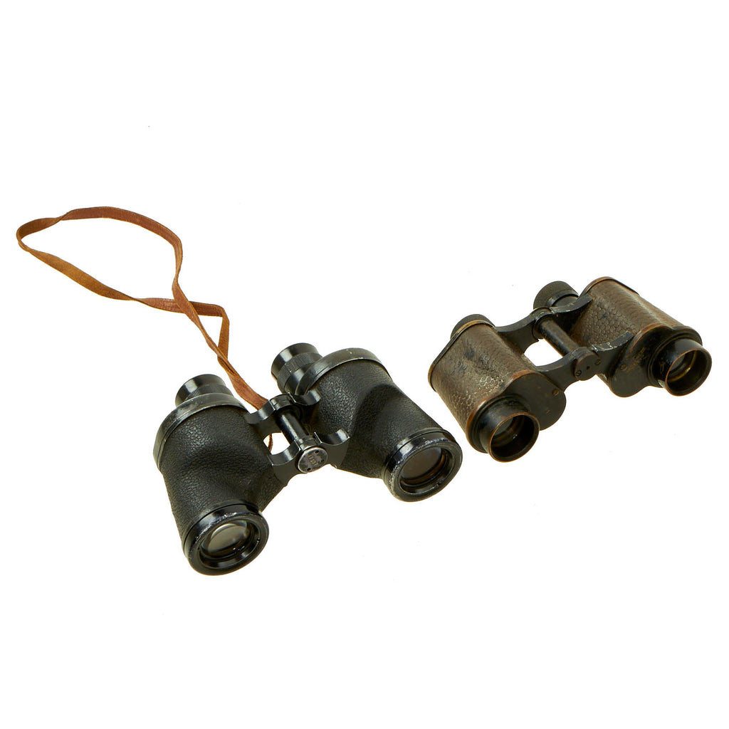 Original U.S. WWI 6x30 and WWII 6x30 M3 Binocular Lot - 2 Items Original Items