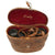 Original WWI & WWII U.S. Navy 6X30 Power Leather Covered Binoculars in Leather Case with Inlaid Compass Original Items