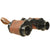 Original WWI & WWII U.S. Navy 6X30 Power Leather Covered Binoculars in Leather Case with Inlaid Compass Original Items